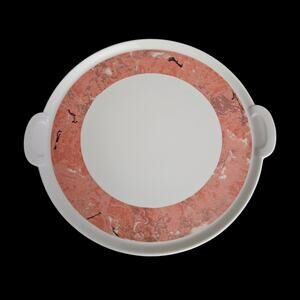 Villeroy Boch Siena Salmon Cake Platter Porcelain Handled